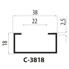 CP3818 stålprofil