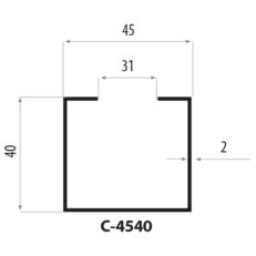 CP4540 Stålprofil