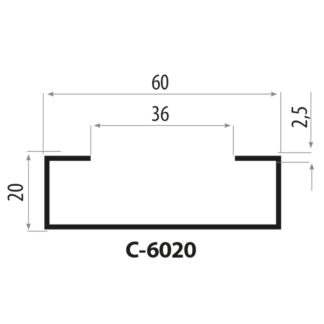 CP6020 stålprofil