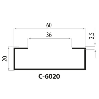 CP6020 stålprofil