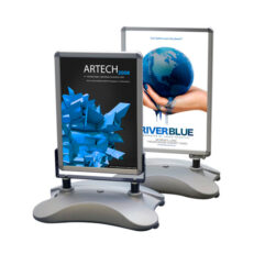 Wind-Sign Waterbase Basic Gadeskilt, alu/grå, 70 x 100 cm