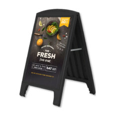 A1 A-skilt sort plast