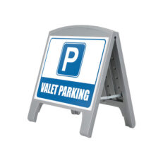 A-skilt plast, kompakt, mini, gråt uden print